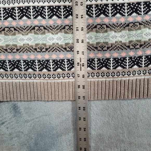 Victoria's Secret Womens Fair Isle Thick Cotton Knit Sweater Size Small Petite - Picture 6 of 8